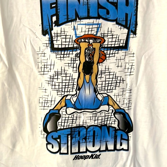 Hoop Kid S/S Youth Basketball Theme Tee - Picture 2 of 4